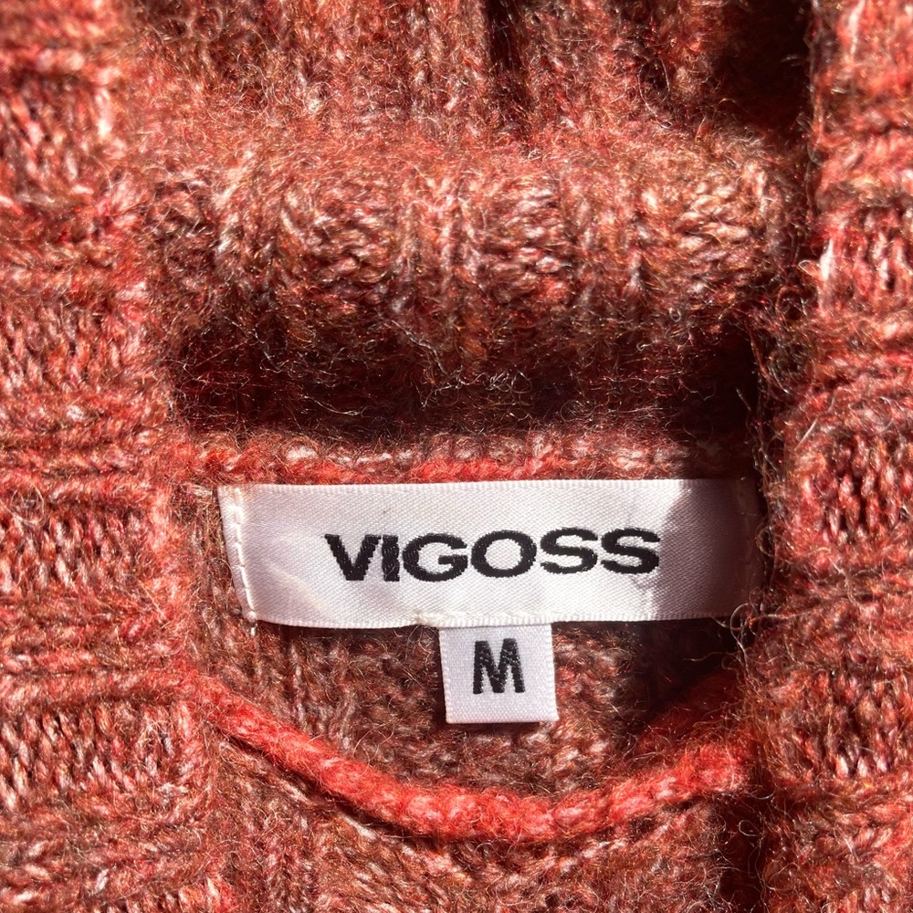 Vigoss Ombre Turtle-Neck with Shoulder Ruffle Sweater - Picture 5 of 7